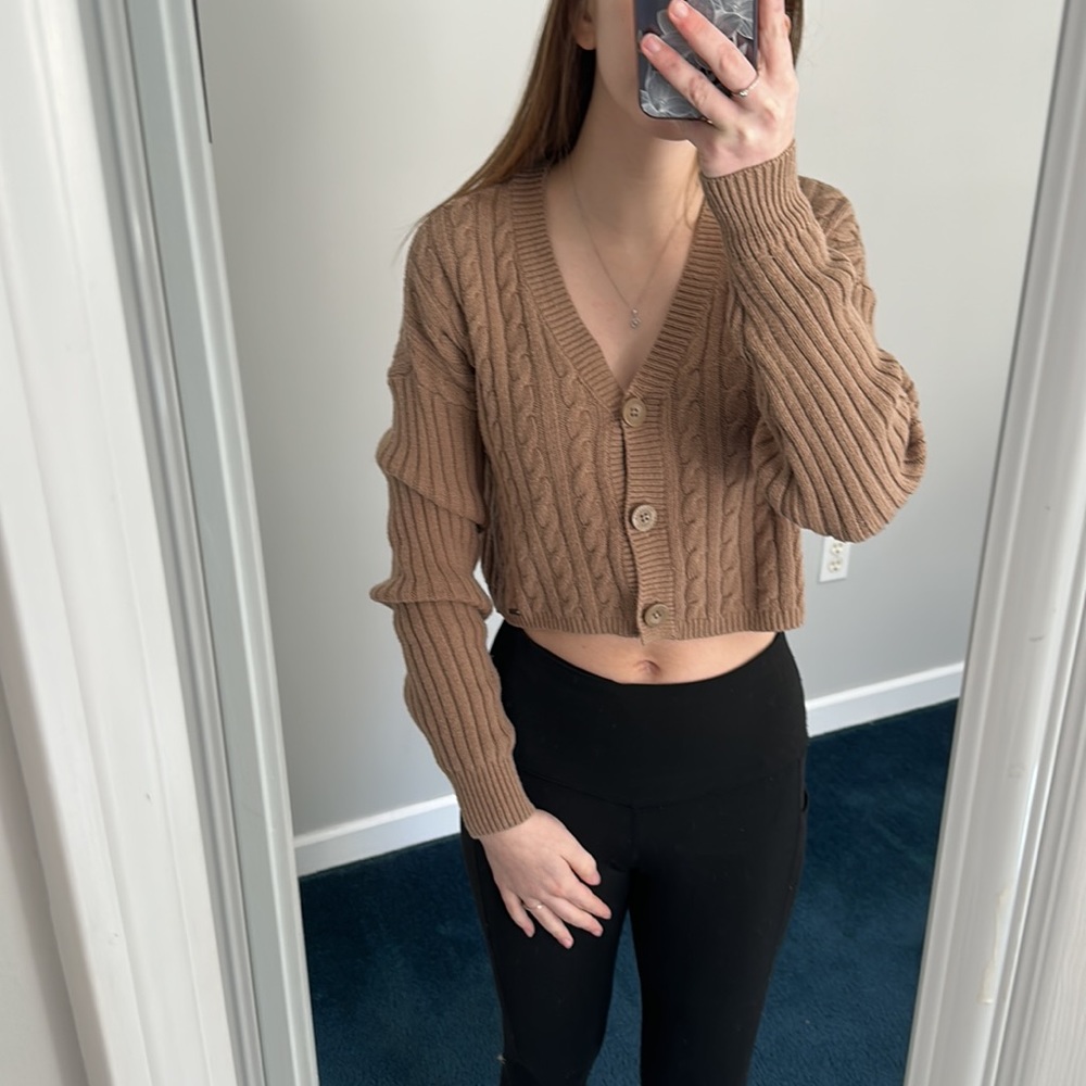 Hollister Crop Knit Sweater